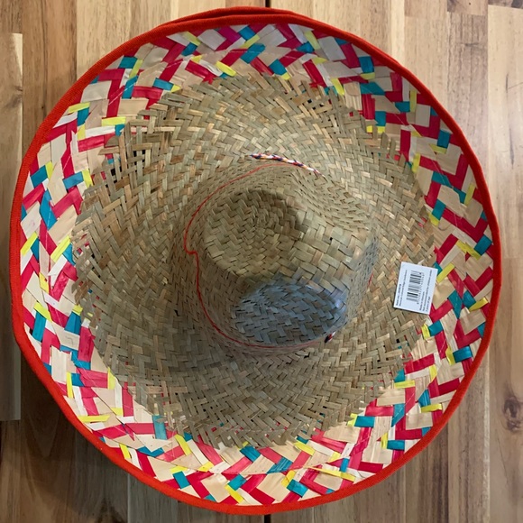 Other - Mexican Straw Colored Edge Sombrero| NWT